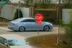 Trump sign theft suspect vehicle